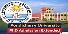 Pondicherry University PhD Admission 2026 Deadline Extended to February 28